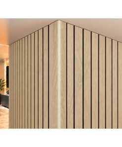 Perfil Esquinero L Panel WPC Pared Beige/Negro / 804301-9