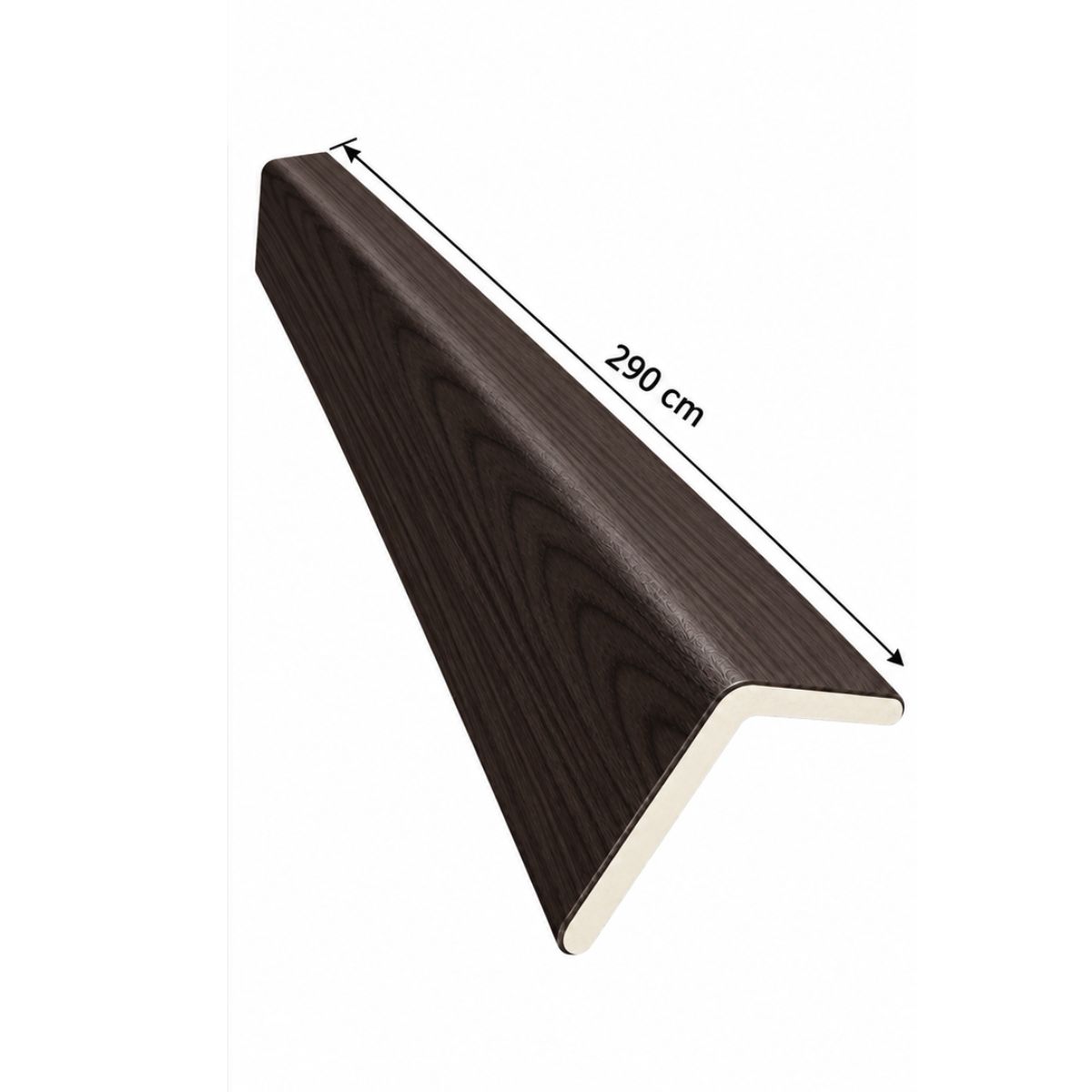 Perfil Esquinero L Panel WPC Pared Ebano Negro / 800023-100