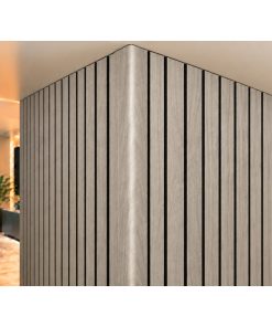 Perfil Esquinero L Panel WPC Pared Gris/Negro / Q-K7001-A153