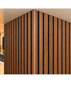 Perfil Esquinero L Panel WPC Pared Marron/Negro / 806802-2