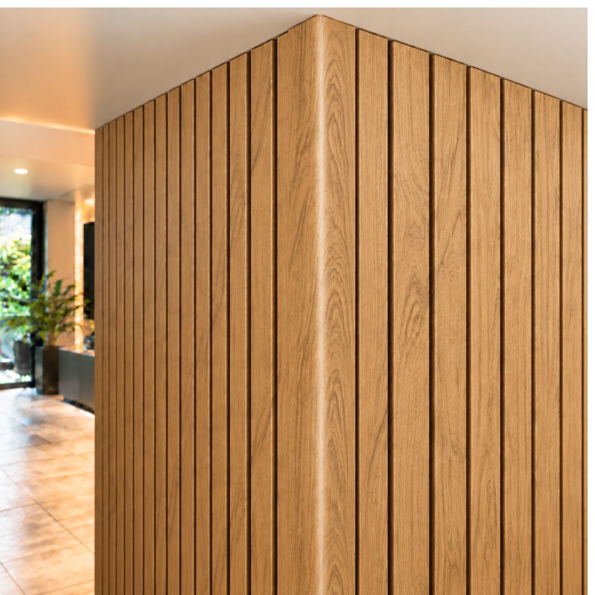 Perfil Esquinero L Panel WPC Pared Roble Dorado / 800911-9 Perfil Esquinero L Panel WPC Pared Roble Dorado / 800911-9