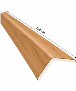 Perfil Esquinero L Panel WPC Pared Roble Miel/Negro 806802-2