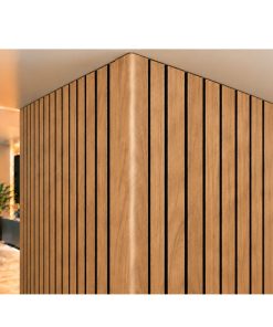 Perfil Esquinero L Panel WPC Pared Roble Miel/Negro 806802-2