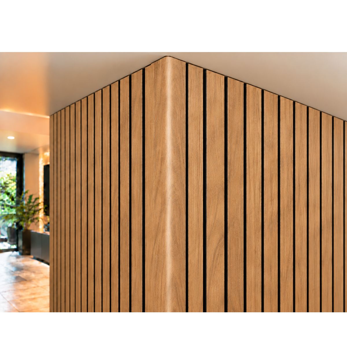Perfil Esquinero L Panel WPC Pared Roble Miel/Negro 806802-2 Perfil Esquinero L Panel WPC Pared Roble Miel/Negro 806802-2