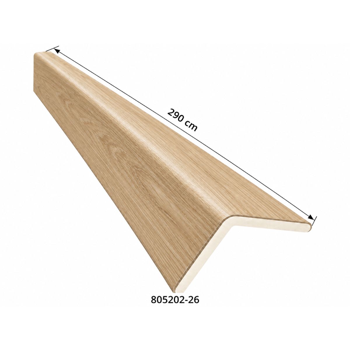 Perfil Esquinero L Panel WPC Pared Roble Natural / 805202-26 Perfil Esquinero L Panel WPC Pared Roble Natural / 805202-26