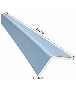 Perfil Esquinero L Para Panel WPC Pared Celeste / G-26-2