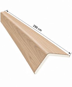 Perfil Esquinero L Para Panel WPC Pared Roble Natural / P46