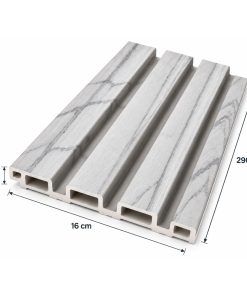 Wpc Revestimiento Simil Madera 2.90x16 cm Gris Veta/510202-2