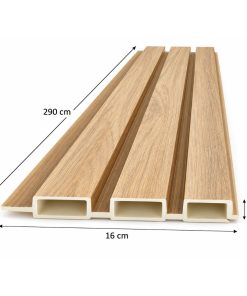 Wpc Revestimiento Simil Madera 2.90x16 cm Marron HM804301-9