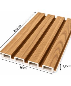 Wpc Revestimiento Simil Madera 2.90x16 cm Marron / 800911-9