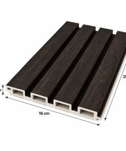 Wpc Revestimiento Simil Madera 2.90x16 cm Negro HM 805005-17