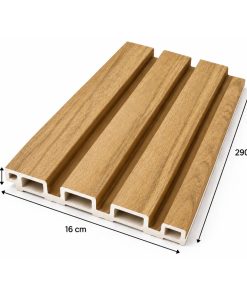 Wpc Simil Madera Lambrin 2.90x16 cm Marron Claro / P46