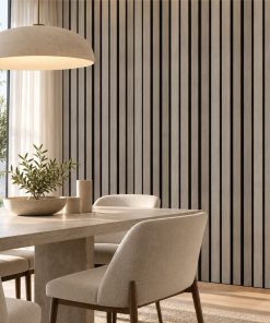 Wpc Simil Madera Lambrin DUO Negro/Gris / Q-K7001-A153
