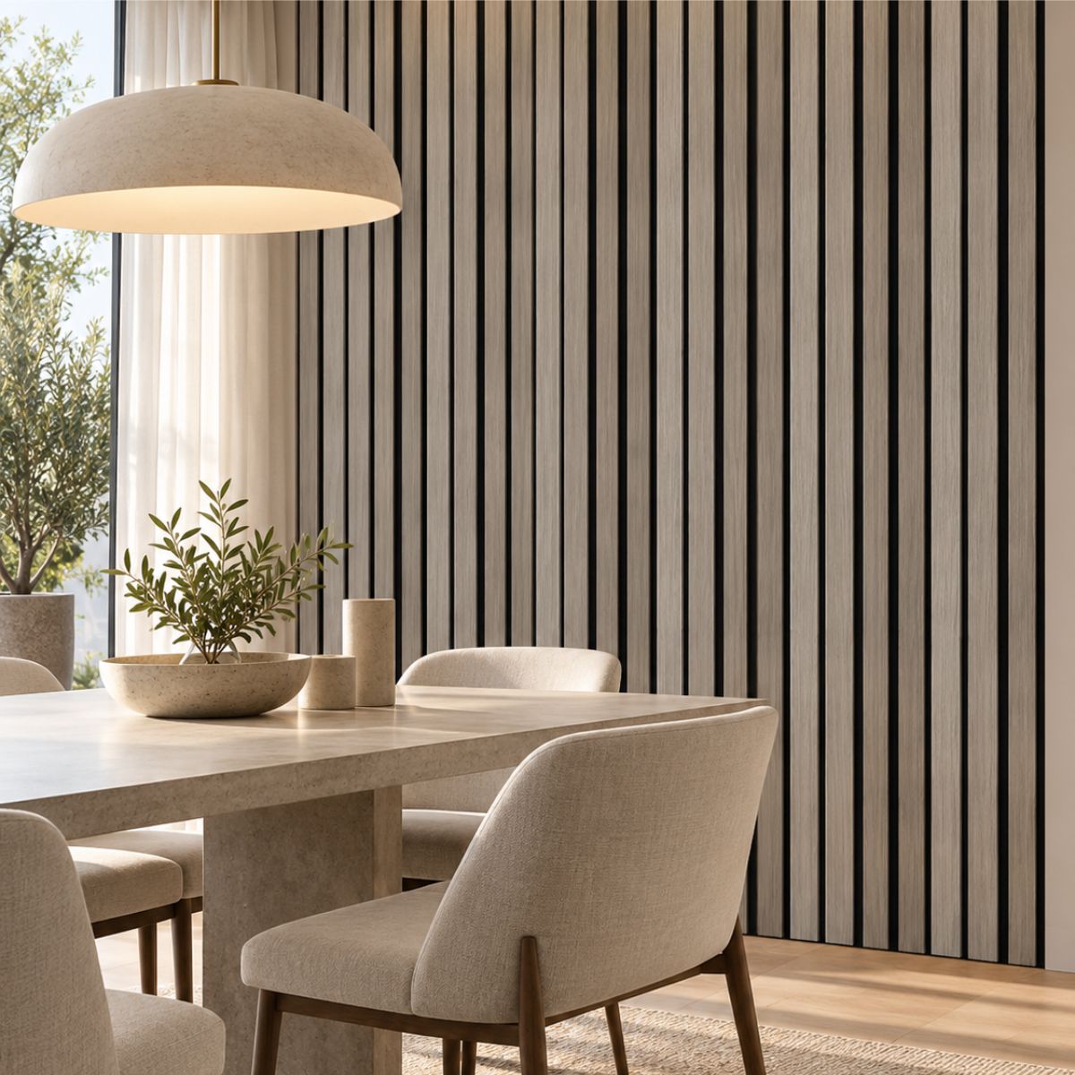 Wpc Simil Madera Lambrin DUO Negro/Gris / Q-K7001-A153