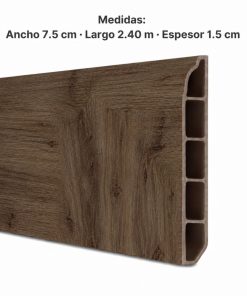 Zócalo SPC 05004 Símil Madera Nogal 2,40m Resistente al Agua
