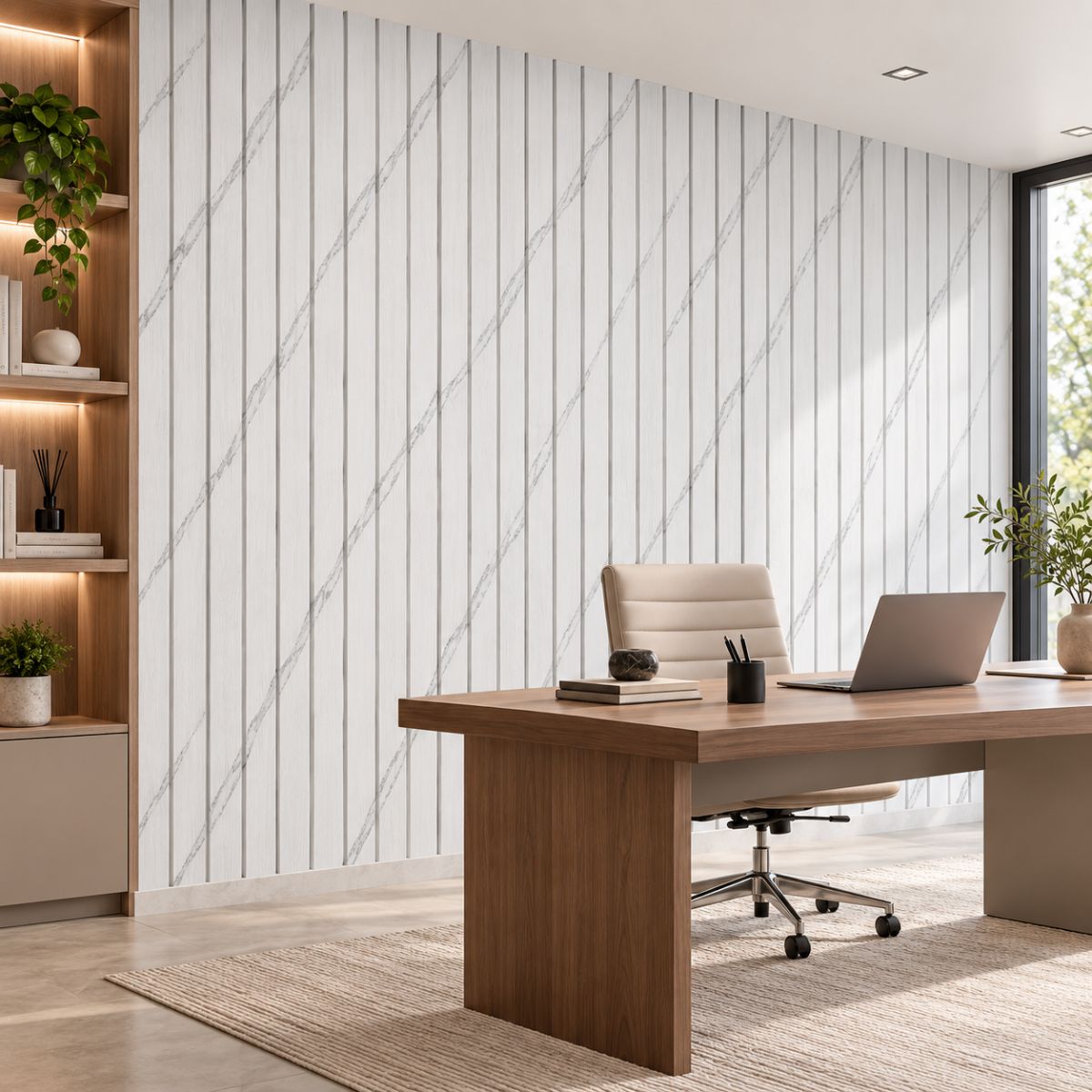 Pack X100 Wpc Simil Madera 2.90x16 cm Blanco Marmol 510202-2