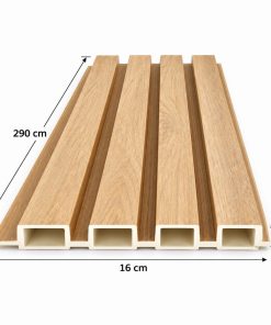 Pack X100 Wpc Simil Madera 2.90x16cm Roble Natural 805202-26