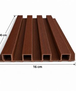 Pack X10 Wpc Simil Madera Lambrin 2.90x16cm Caoba QK7197-302