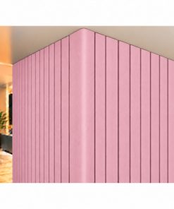 Perfil Esquinero L Panel Para WPC Pared Rosa / Q-C1006-2