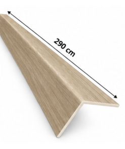 Perfil Esquinero L Panel WPC Pared Beige/Negro / 804301-9
