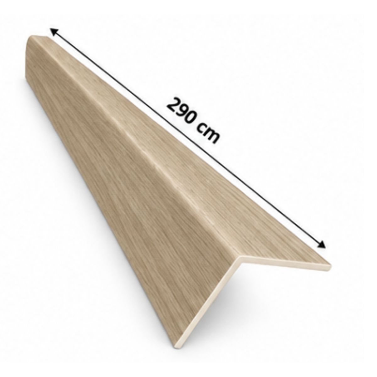 Perfil Esquinero L Panel WPC Pared Beige/Negro / 804301-9