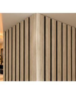 Perfil Esquinero L Panel WPC Pared Beige/Negro / 804301-9