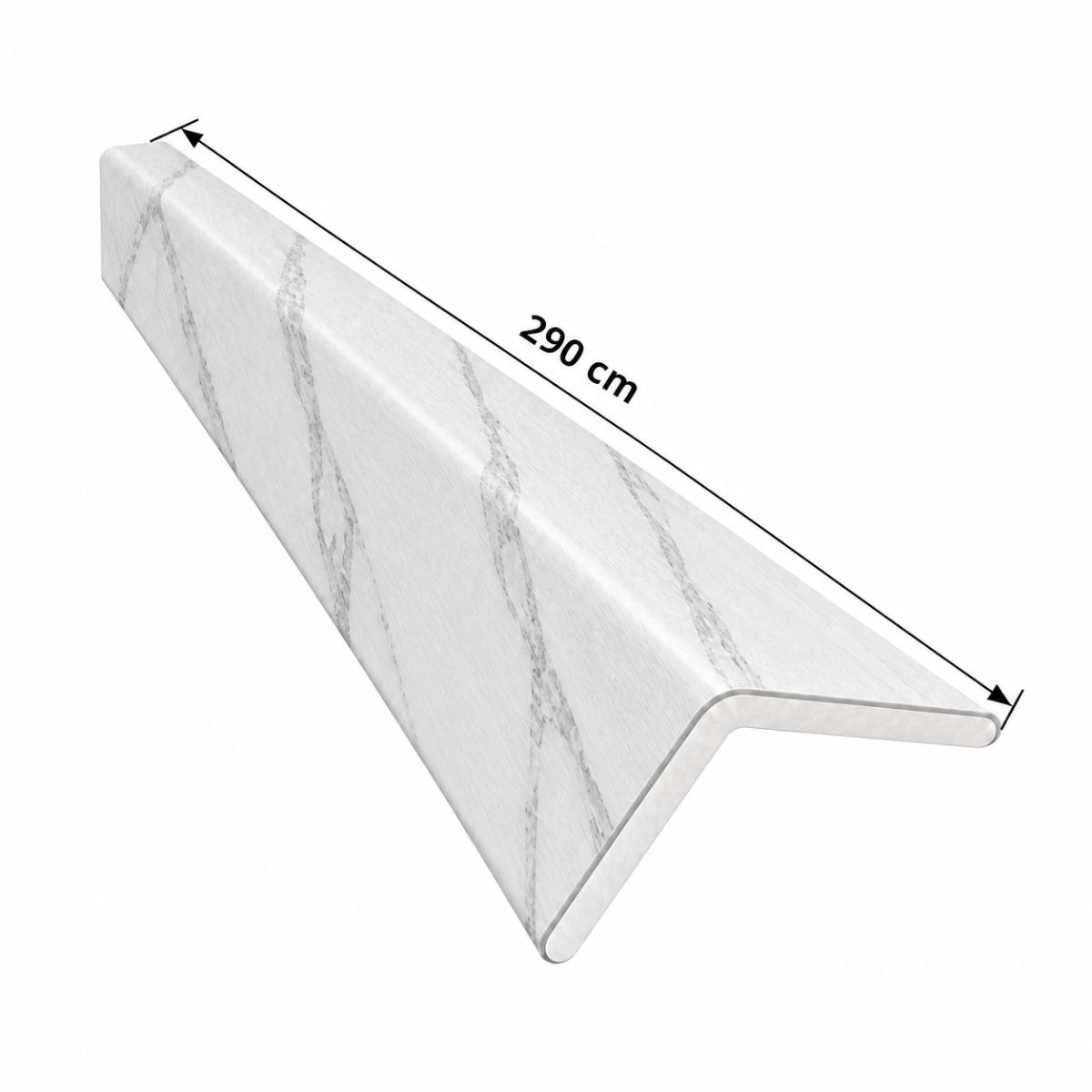 Perfil Esquinero L Panel WPC Pared Blanco Marmol / 510202-2