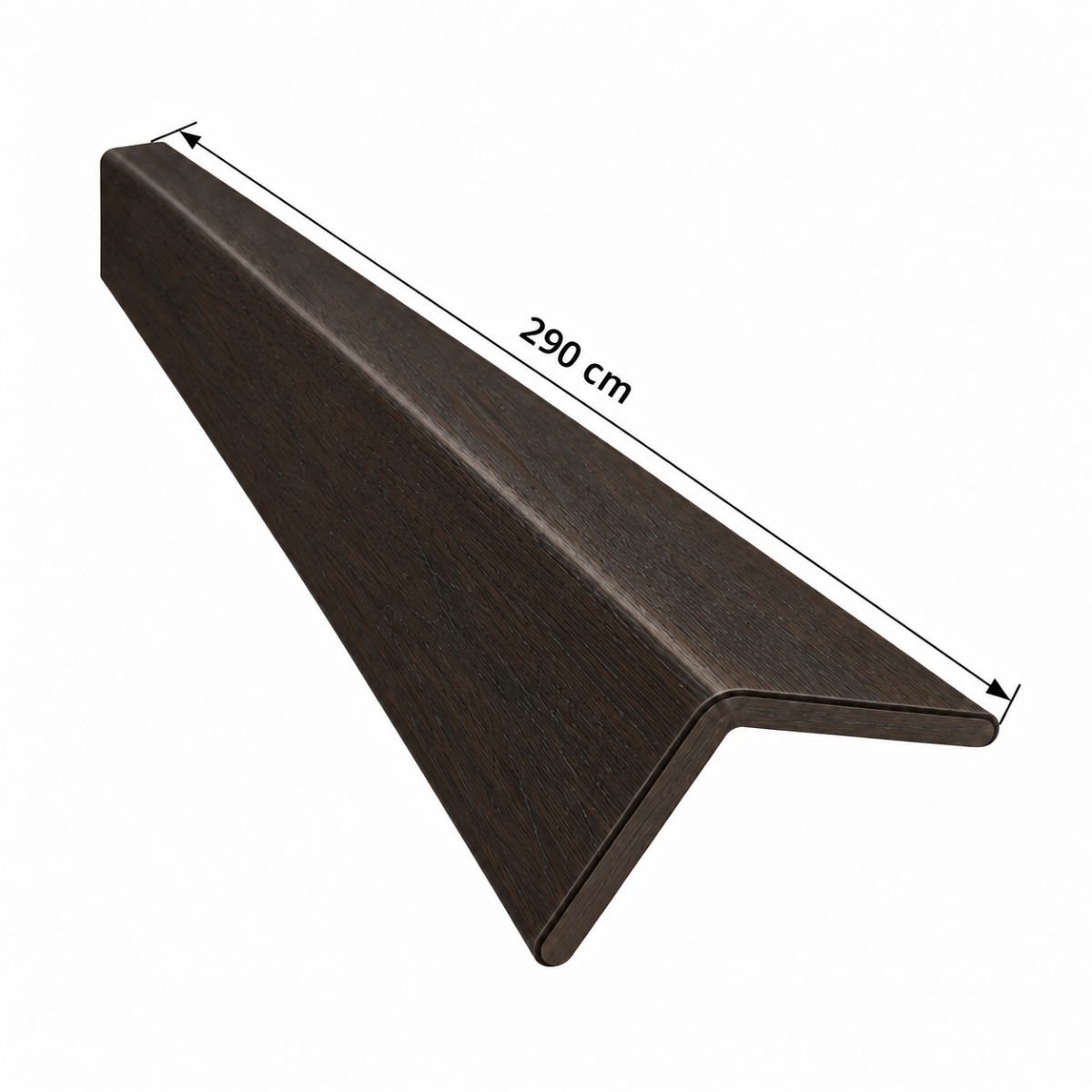 Perfil Esquinero L Panel WPC Pared Ebano Negro / 800023-100 Perfil Esquinero L Panel WPC Pared Ebano Negro / 800023-100