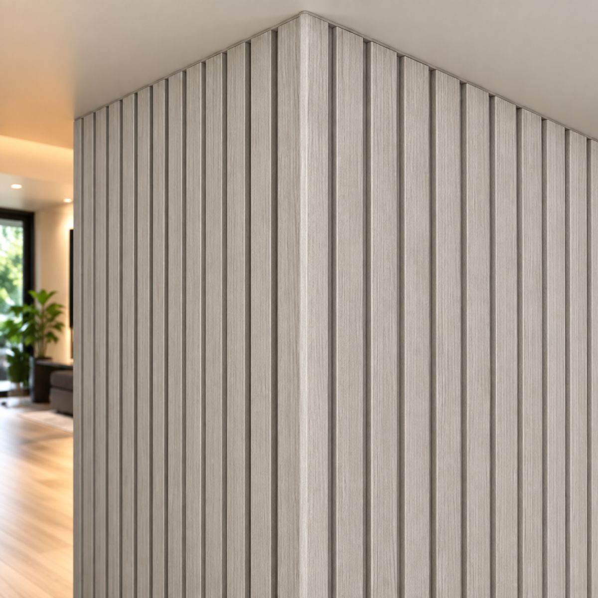 Perfil Esquinero L Panel WPC Pared Gris Claro/ 807806-41
