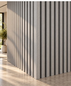 Perfil Esquinero L Panel WPC Pared Gris/Negro / Q-K7001-A153