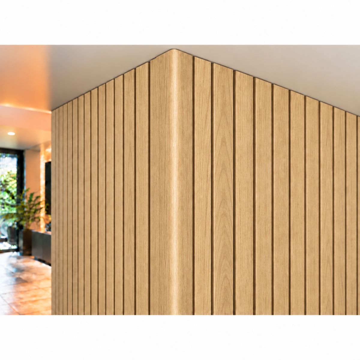 Perfil Esquinero L Panel WPC Pared Roble Dorado / 800911-9 Perfil Esquinero L Panel WPC Pared Roble Dorado / 800911-9