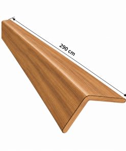 Perfil Esquinero L Panel WPC Pared Roble Miel/Negro 806802-2