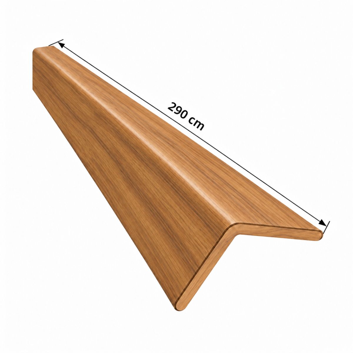 Perfil Esquinero L Panel WPC Pared Roble Miel/Negro 806802-2