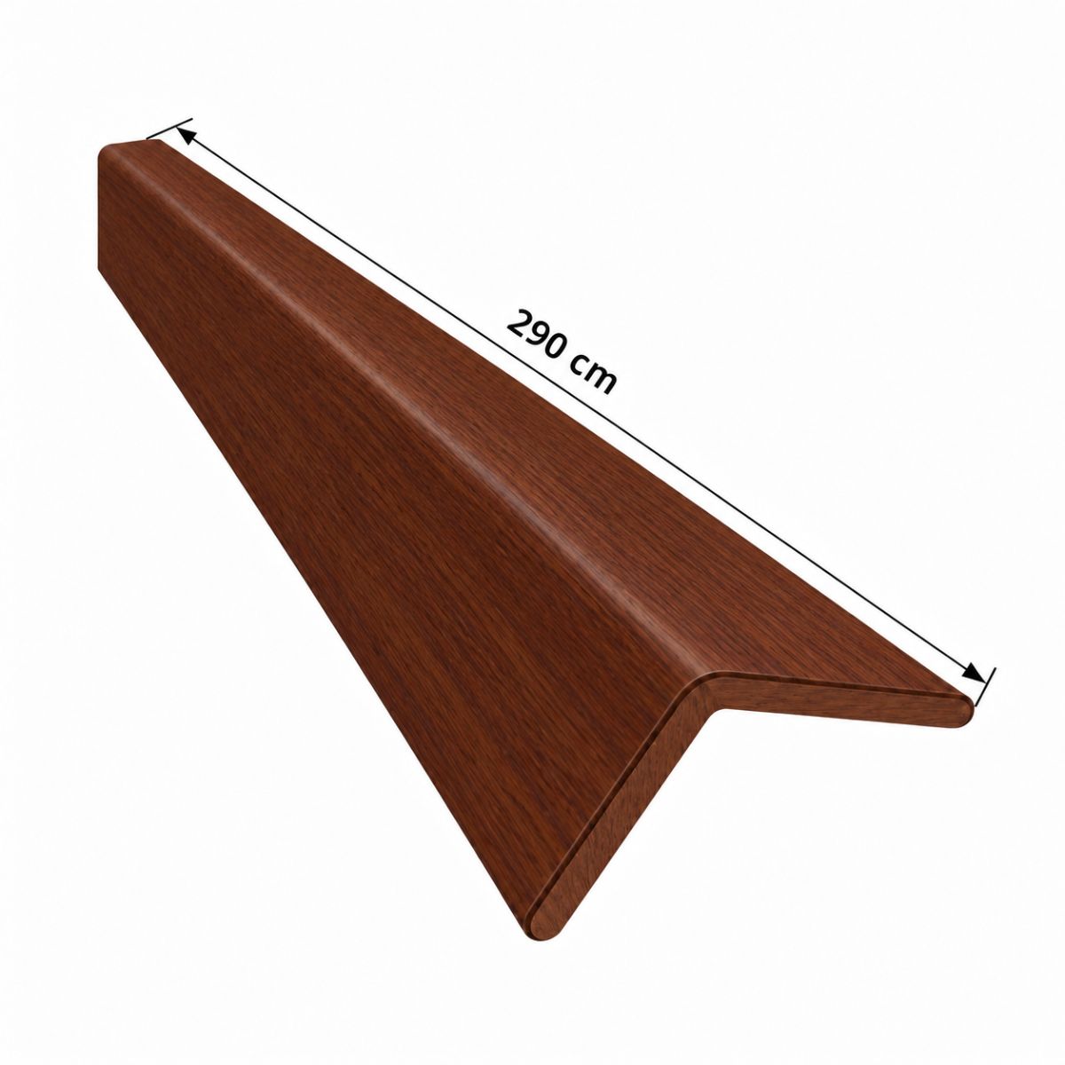 Perfil Esquinero L Para Panel WPC Pared Caoba / QK7197-302 Perfil Esquinero L Para Panel WPC Pared Caoba / QK7197-302