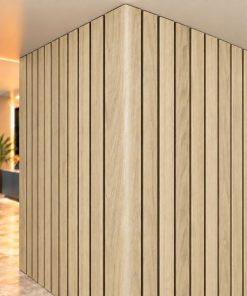 Perfil Esquinero L Para Panel WPC Pared Roble Natural / P46
