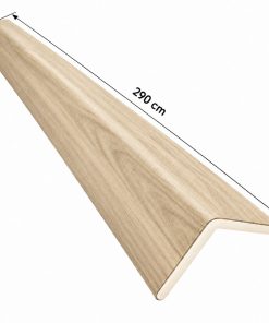 Perfil Esquinero L Para Panel WPC Pared Roble Natural / P46