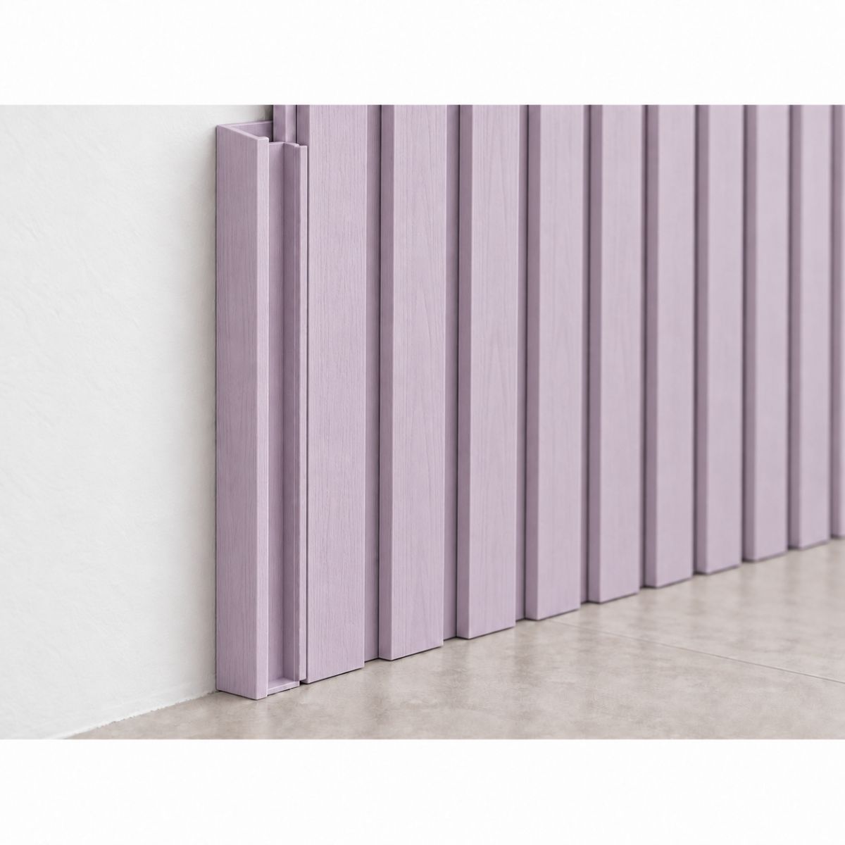 Perfil de Inicio Para Panel WPC Pared Lila / Q-C1008-2