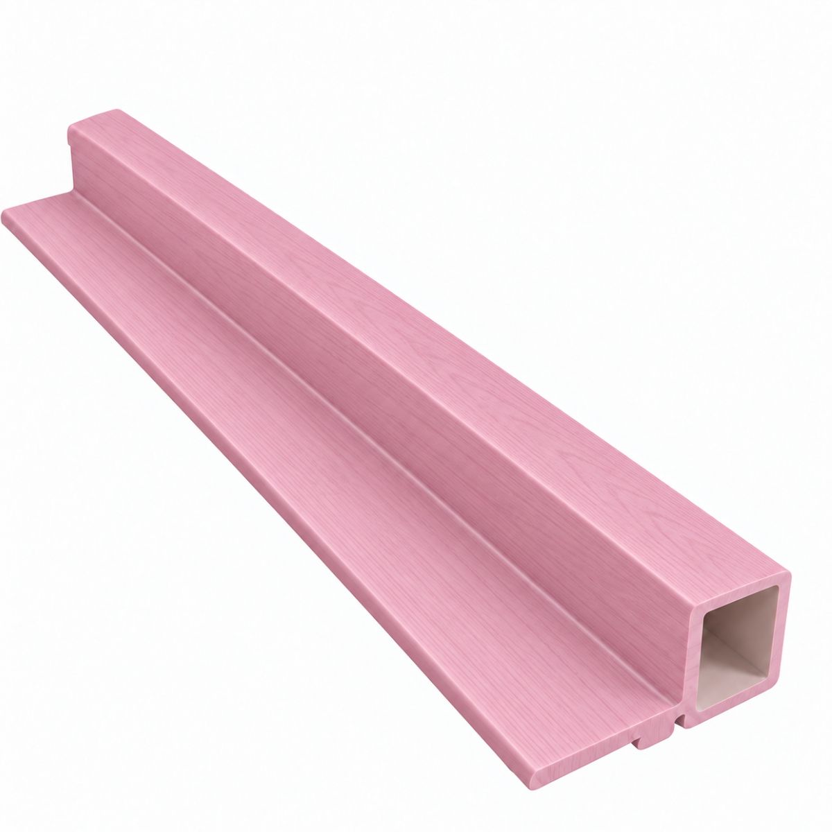 Perfil de Inicio Para Panel WPC Pared Rosa / Q-C1006-2