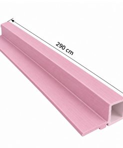 Perfil de Inicio Para Panel WPC Pared Rosa / Q-C1006-2