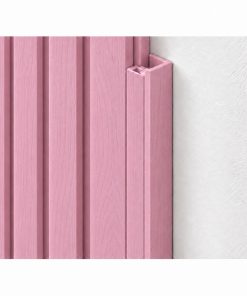 Perfil de Terminacion Panel WPC Para Pared Rosa / Q-C1006-2
