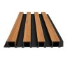 Wpc Simil Madera Lambrin 2.90x16 cm DUO Negro/Caoba / P45