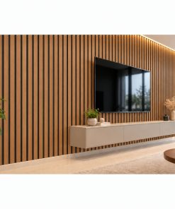 Wpc Simil Madera Lambrin 2.90x16 cm DUO Negro/Caoba / P45