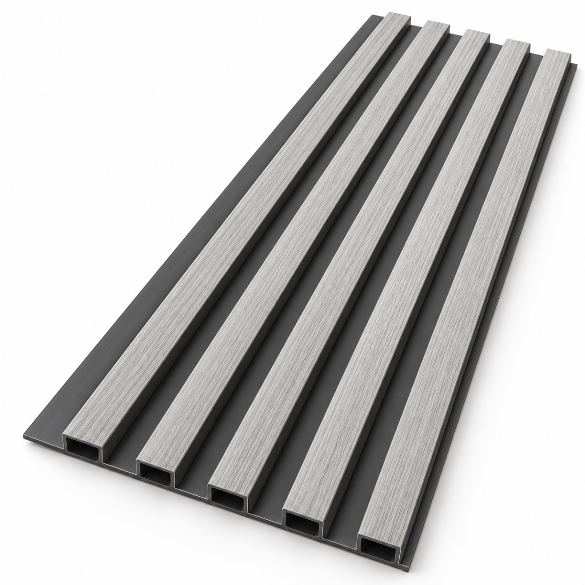 Wpc Simil Madera Lambrin DUO Negro/Gris / Q-K7001-A153