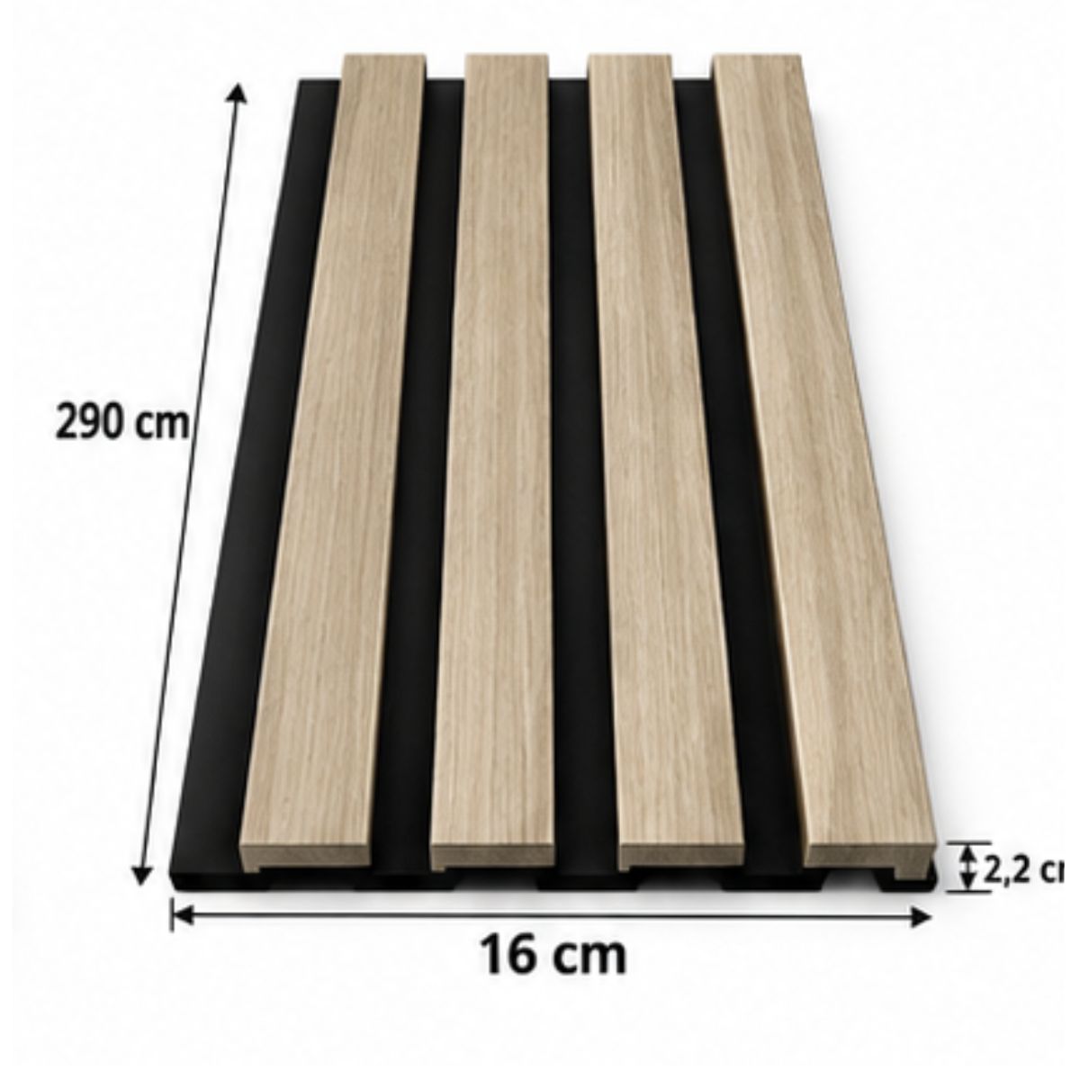 Wpc Simil Madera Lambrin DUO Negro/Marron Claro / 804301-9